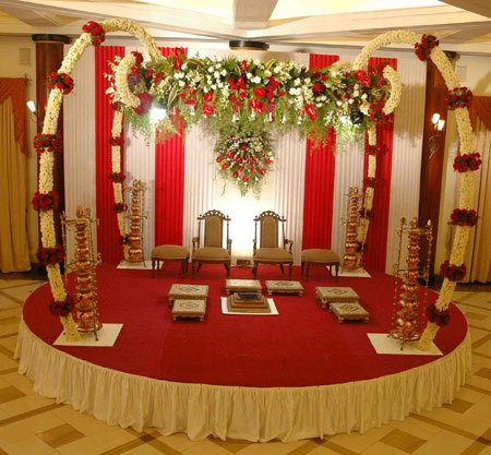 indian wedding stage decoration